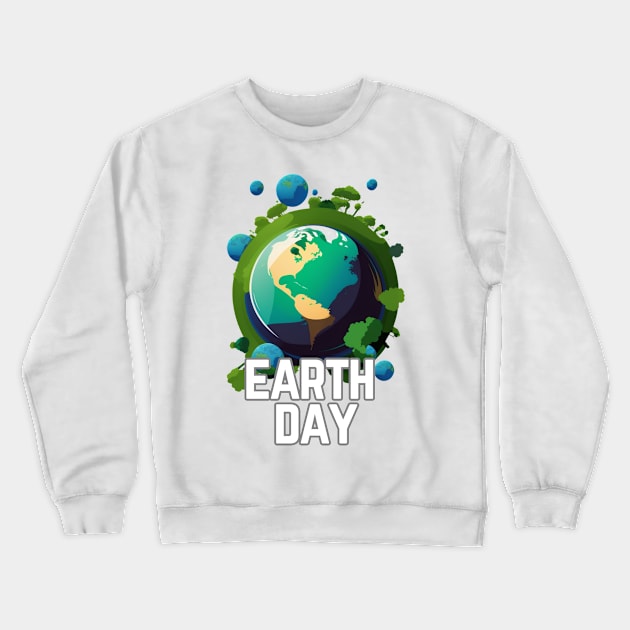 Earth Day Crewneck Sweatshirt by WLBT